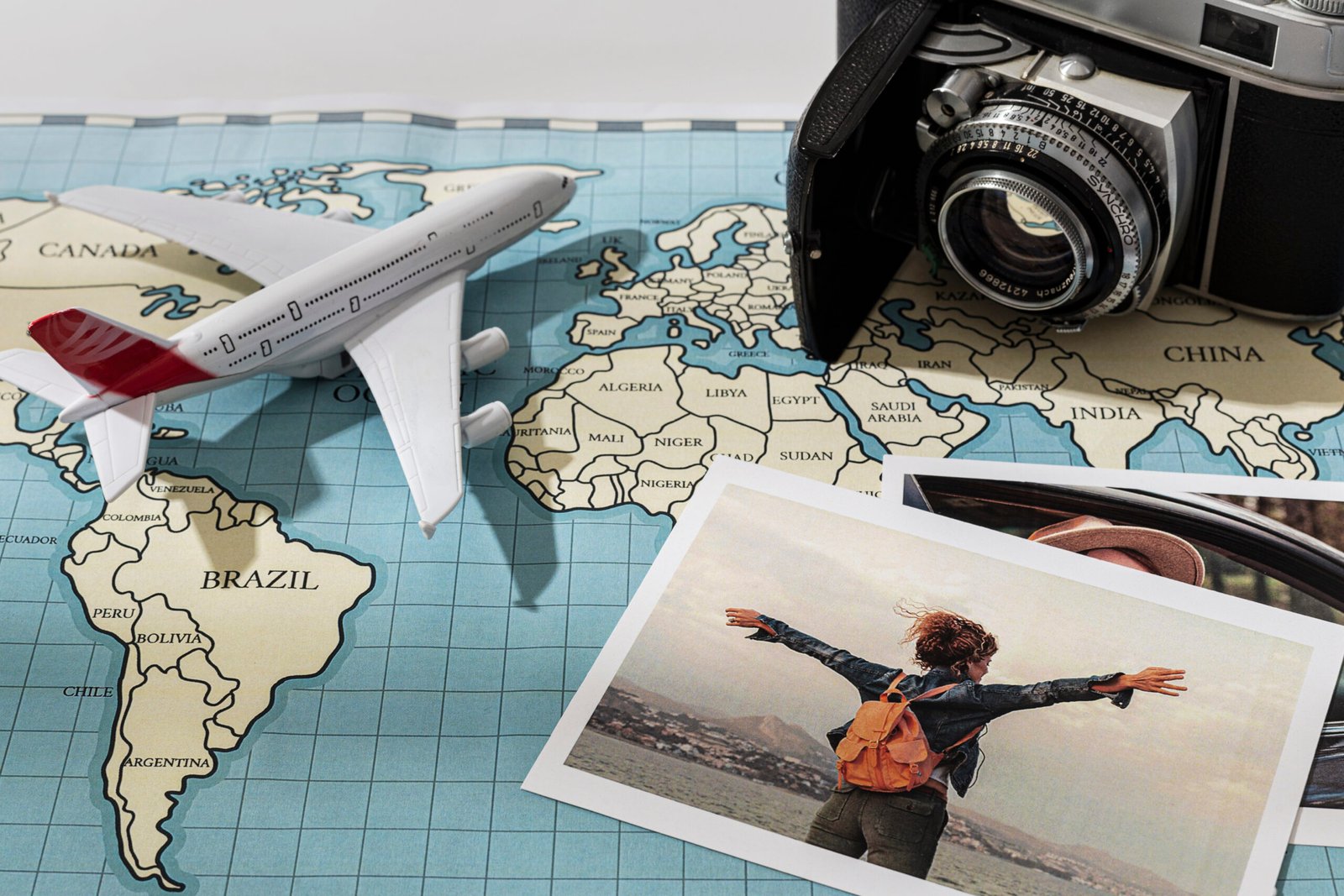 high-angle-travel-items-arrangement